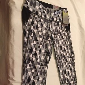NWT Tek Gear Patterned Workout Pants, Size XS
